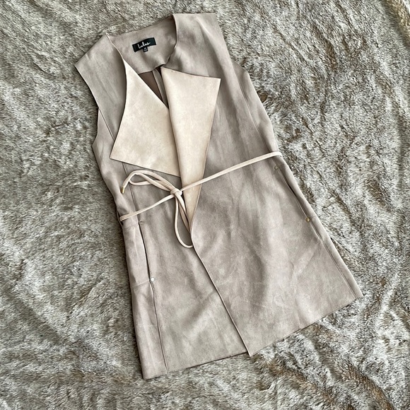 Lulus Jackets & Blazers - Lulu’s Vest with the Best Dusty Mauve Vegan Suede Vest Medium